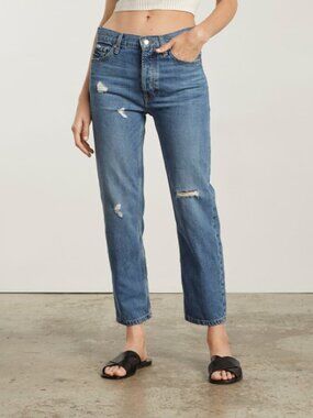 EVERLANE | The Summer Slouch Jean Ripped Distressed Denim | Sz. 27